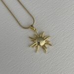 Çelik Güneş Tasarım Gold Kolye 45+5cm