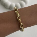 Çelik Gold Figaro Zincir Bileklik