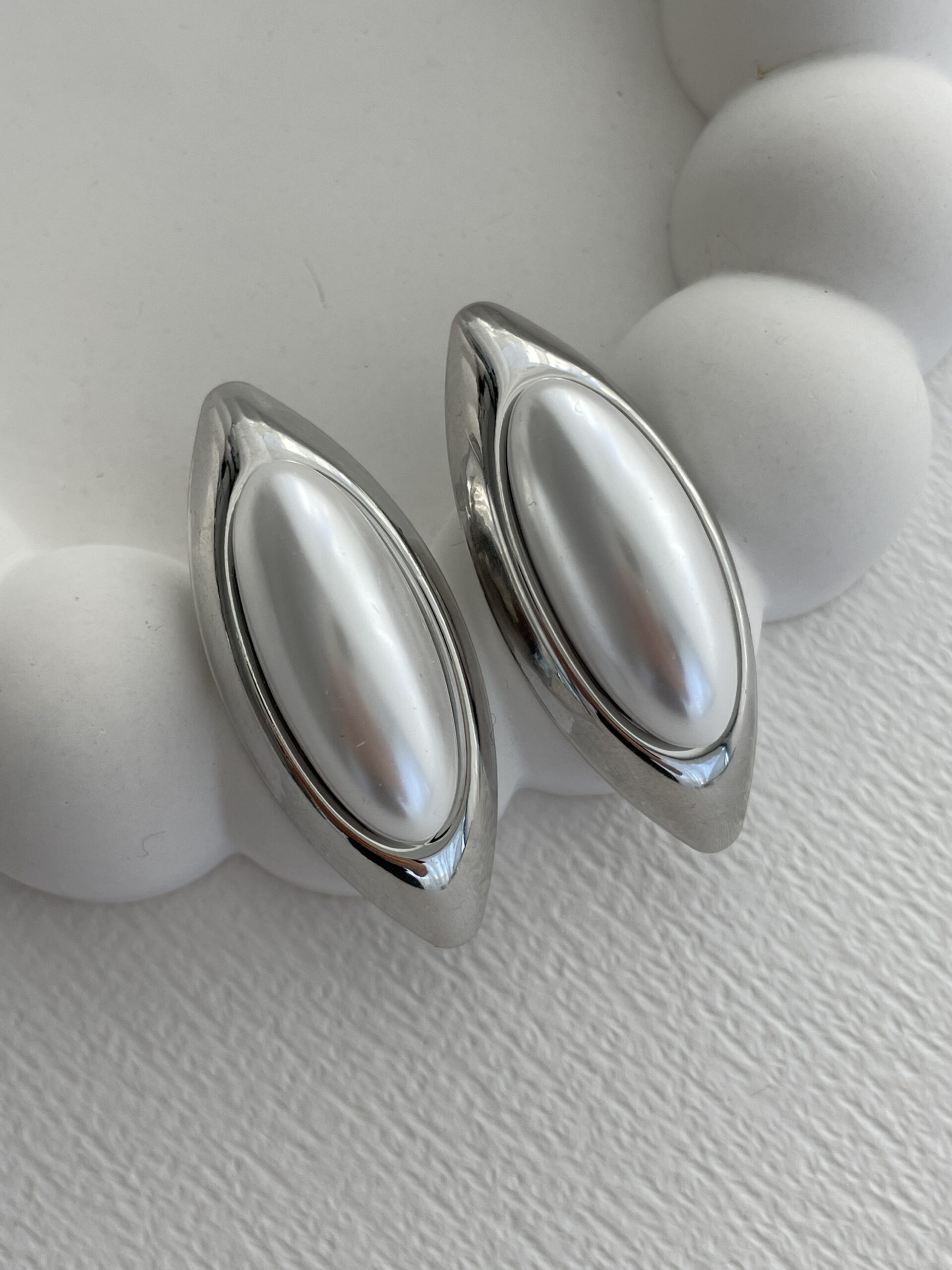 img_4315 Özel Seri Vintage Elips Tasarım Gümüş İnci Küpe