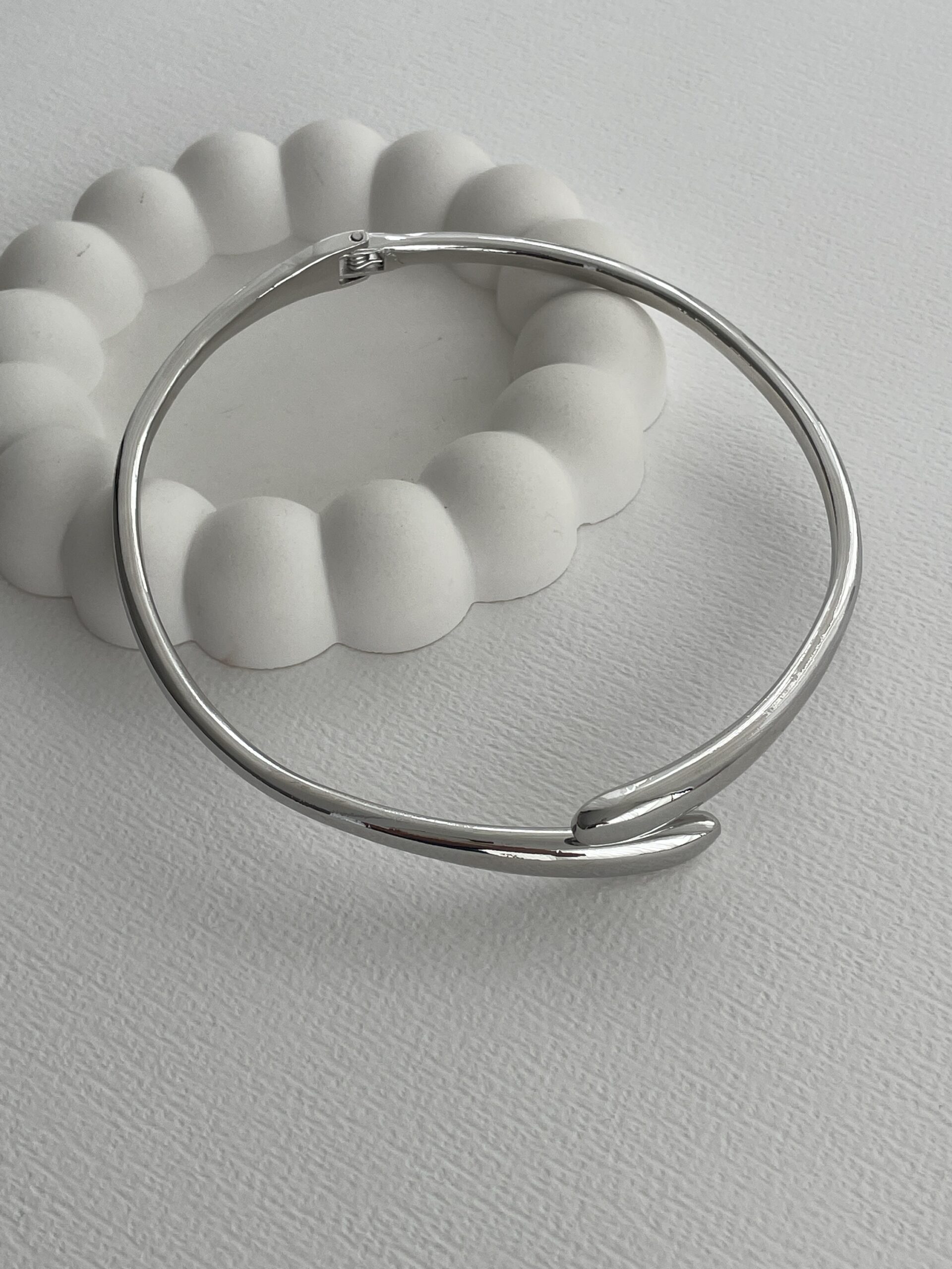 img_5361 Özel Seri İnce Damla Tasarım Gümüş Choker Kolye