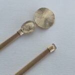 Yuvarlak Metal Tasarım Tırtık Desen Lastikli Gold Kemer