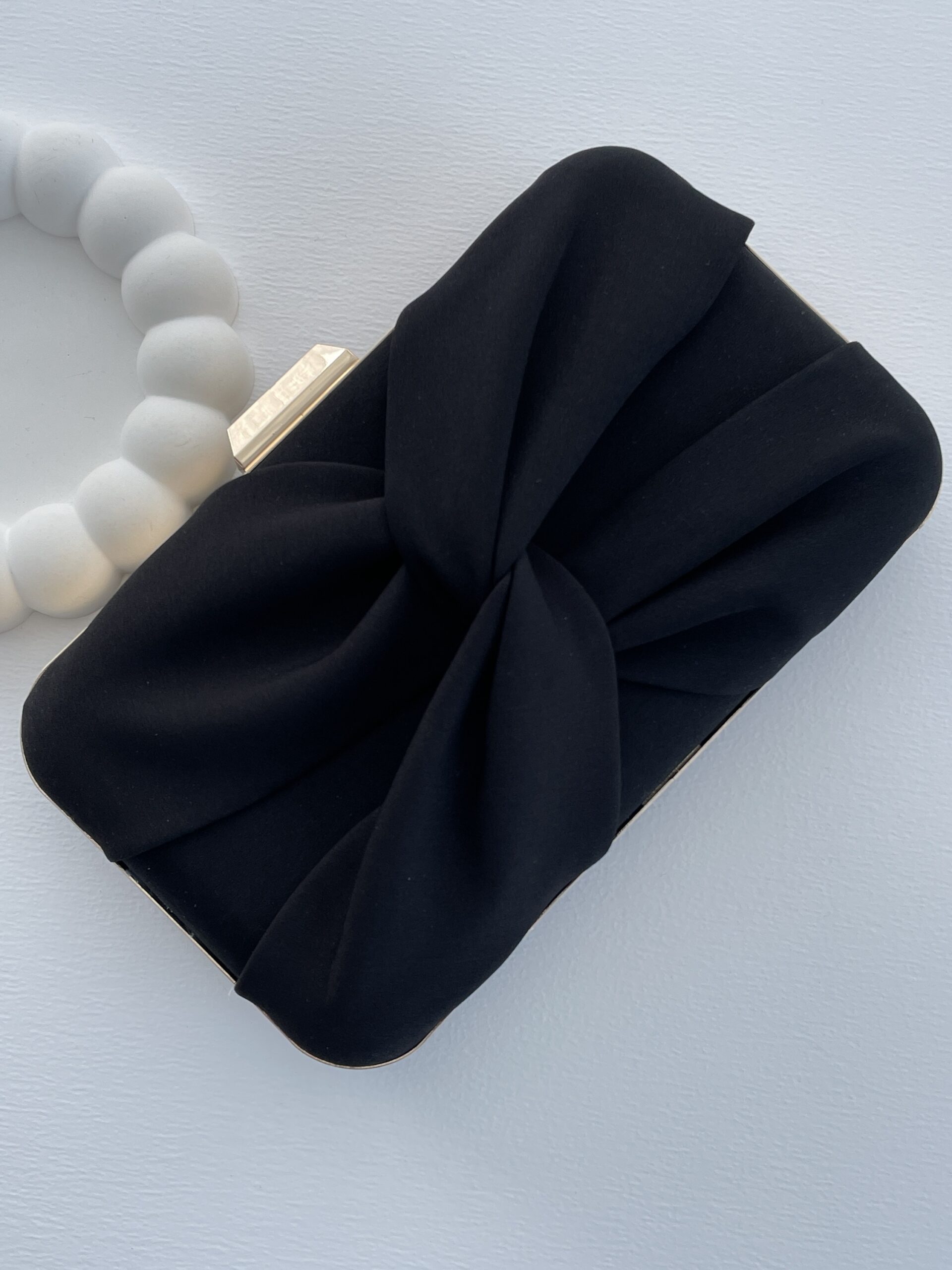 img_5874 Tes Nero - Siyah X Tasarım Kumaş Clutch Çanta