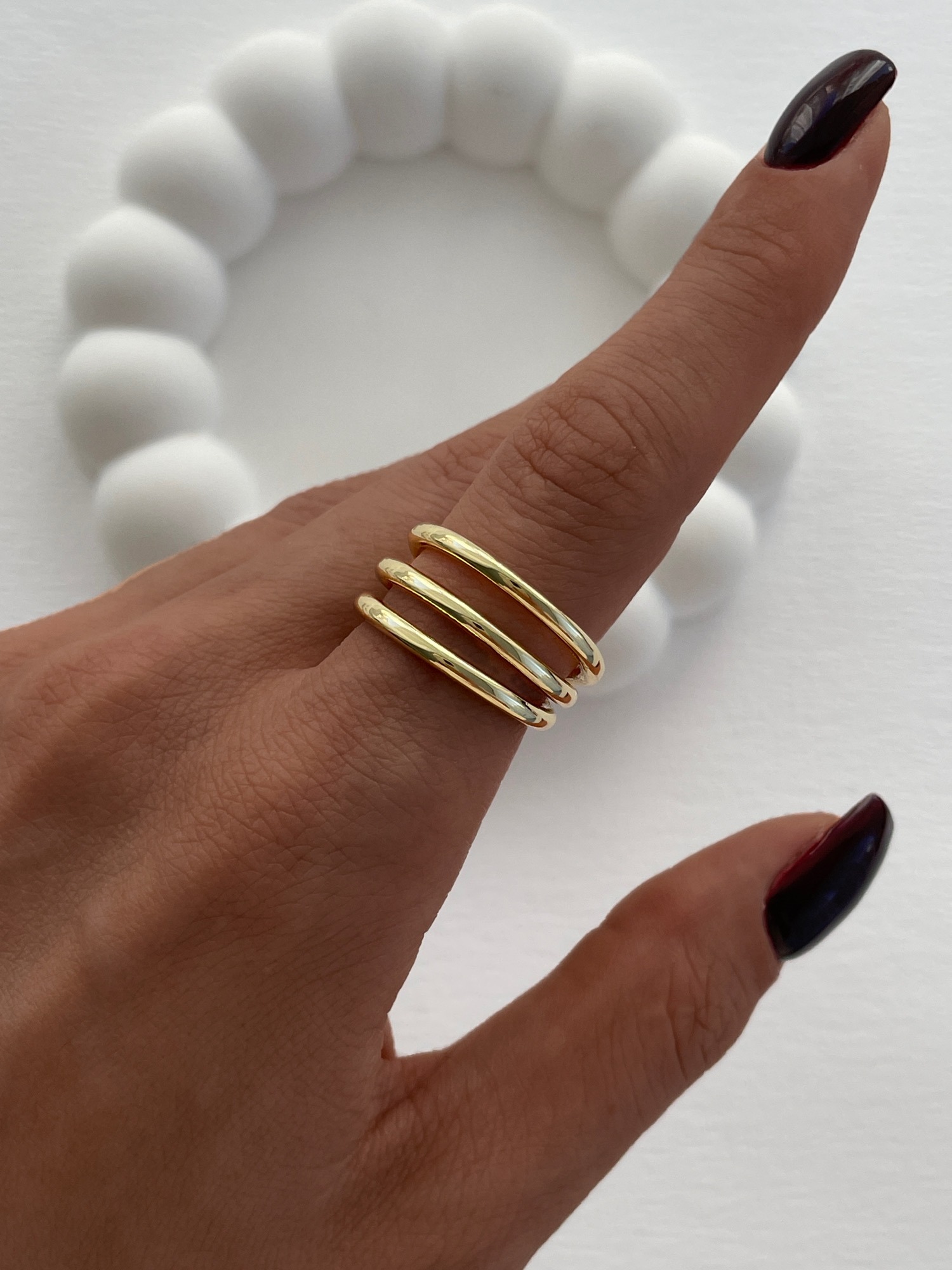 IMG_6847.jpg Özel Seri Üçlü Tel Tasarım Ayarlanabilir Gold Yüzük