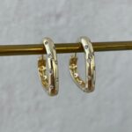 Özel Seri Kalp Tasarım Büyük Boy Gold Küpe