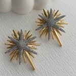 Özel Seri Marka Model Yıldız Gold & Gümüş  Küpe
