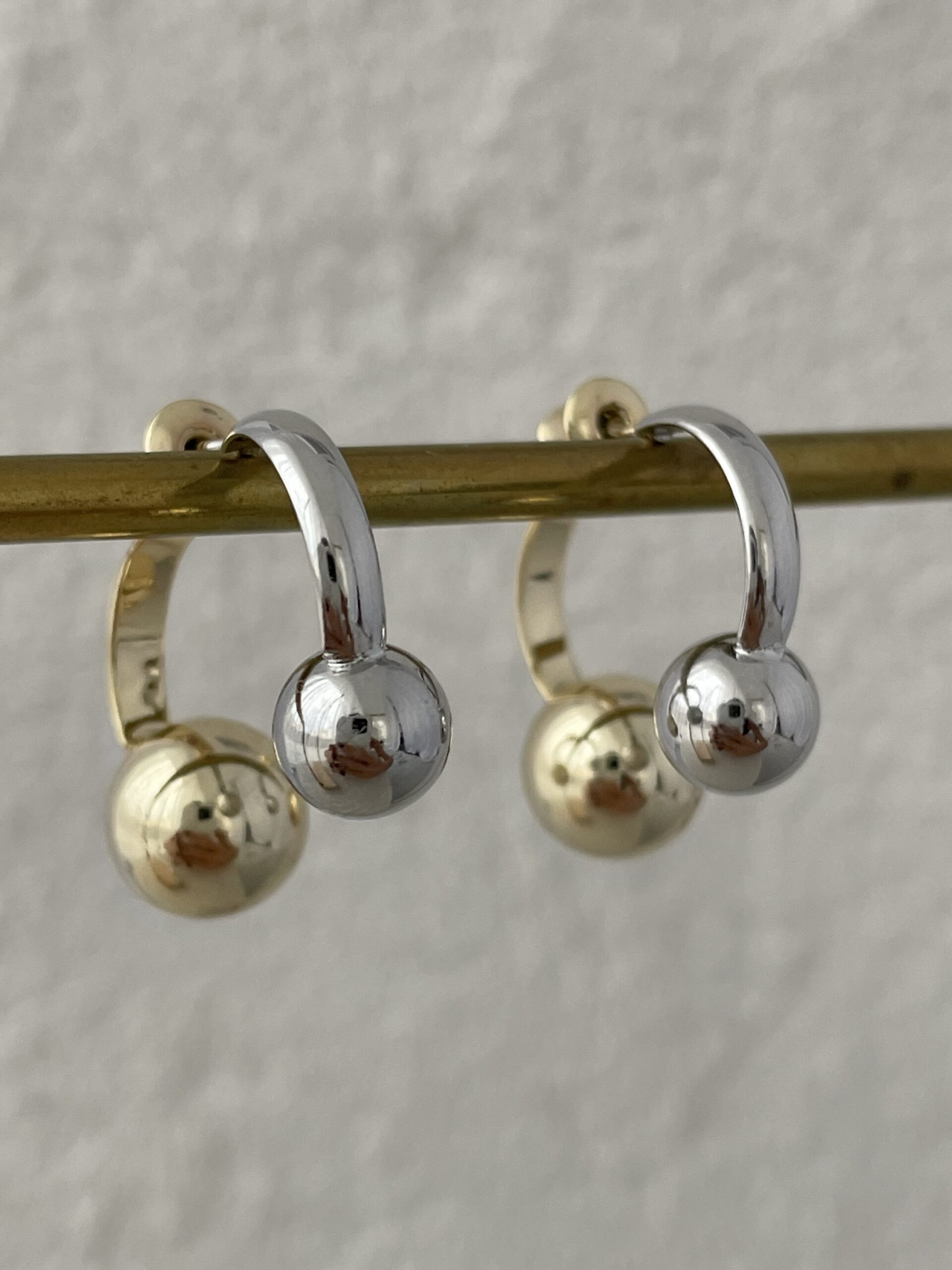 img_0868 Özel Seri İkili Top Gold&Gümüş Küpe