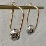 Özel Seri Gold&Gümüş Düğüm Küpe