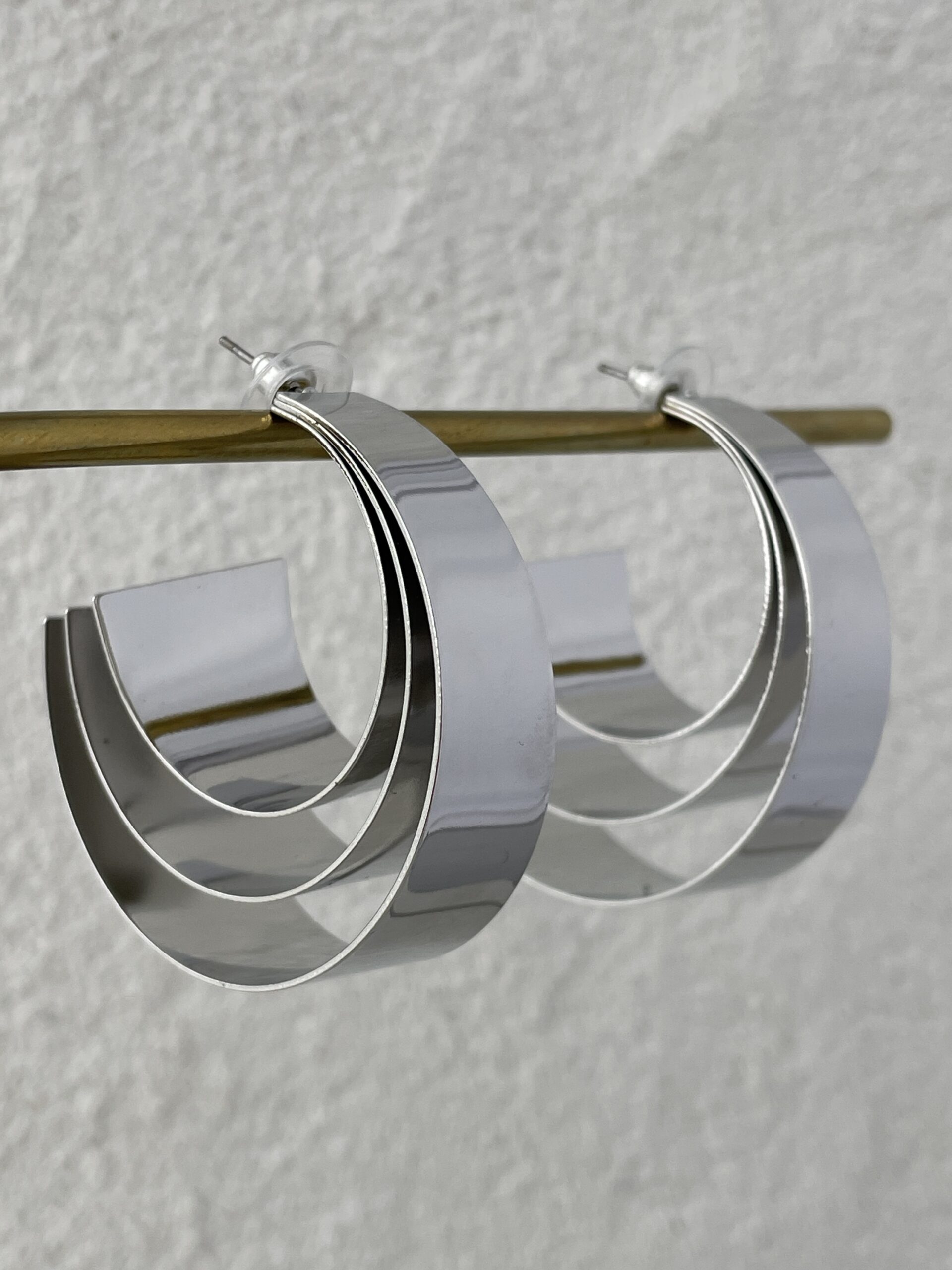 img_1110 Özel Seri Marka Model Üçlü Plaka Maksi Boy Gümüş Küpe