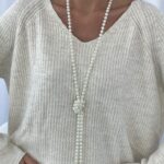 Özel Seri Uzun  Model İnci Kolye 65cm