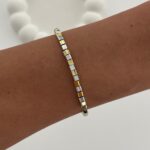 Özel Seri Gold & Gümüş Küp Tasarım Bileklik