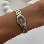 Çelik Kadran Gri  Vintage Gold & Gümüş Saat
