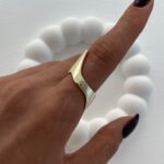 Özel Seri S Tasarım Ayarlanabilir Gold Yüzük