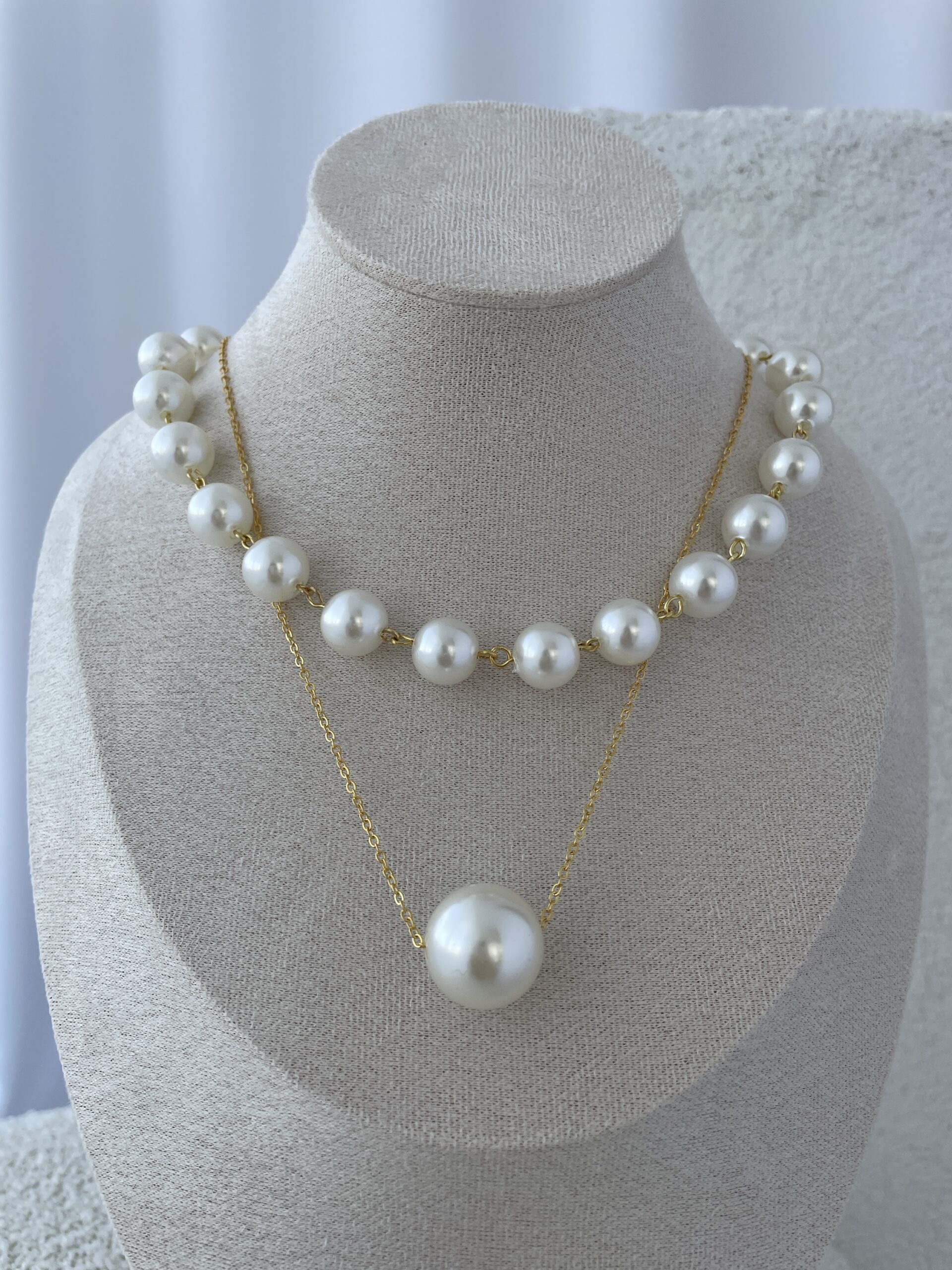 img_9300 LP Özel Üretim Gold Detaylı İkili İnci Kolye