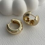 Özel Seri Kalın Halka Büyük Boy Gold Küpe