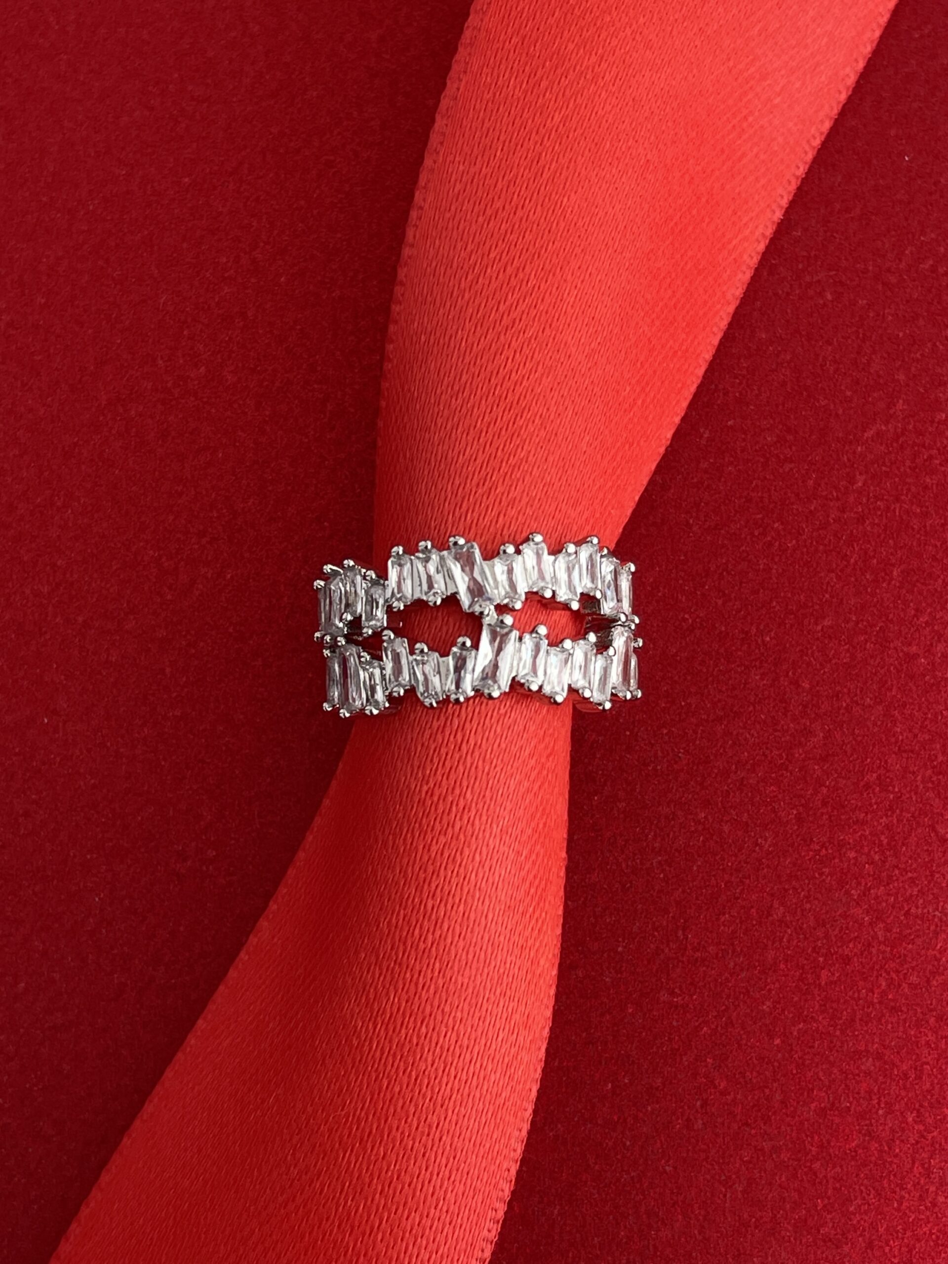 img_3058 NS-Baget Taşlı Tasarım Ayarlanabilir Gümüş Yüzük