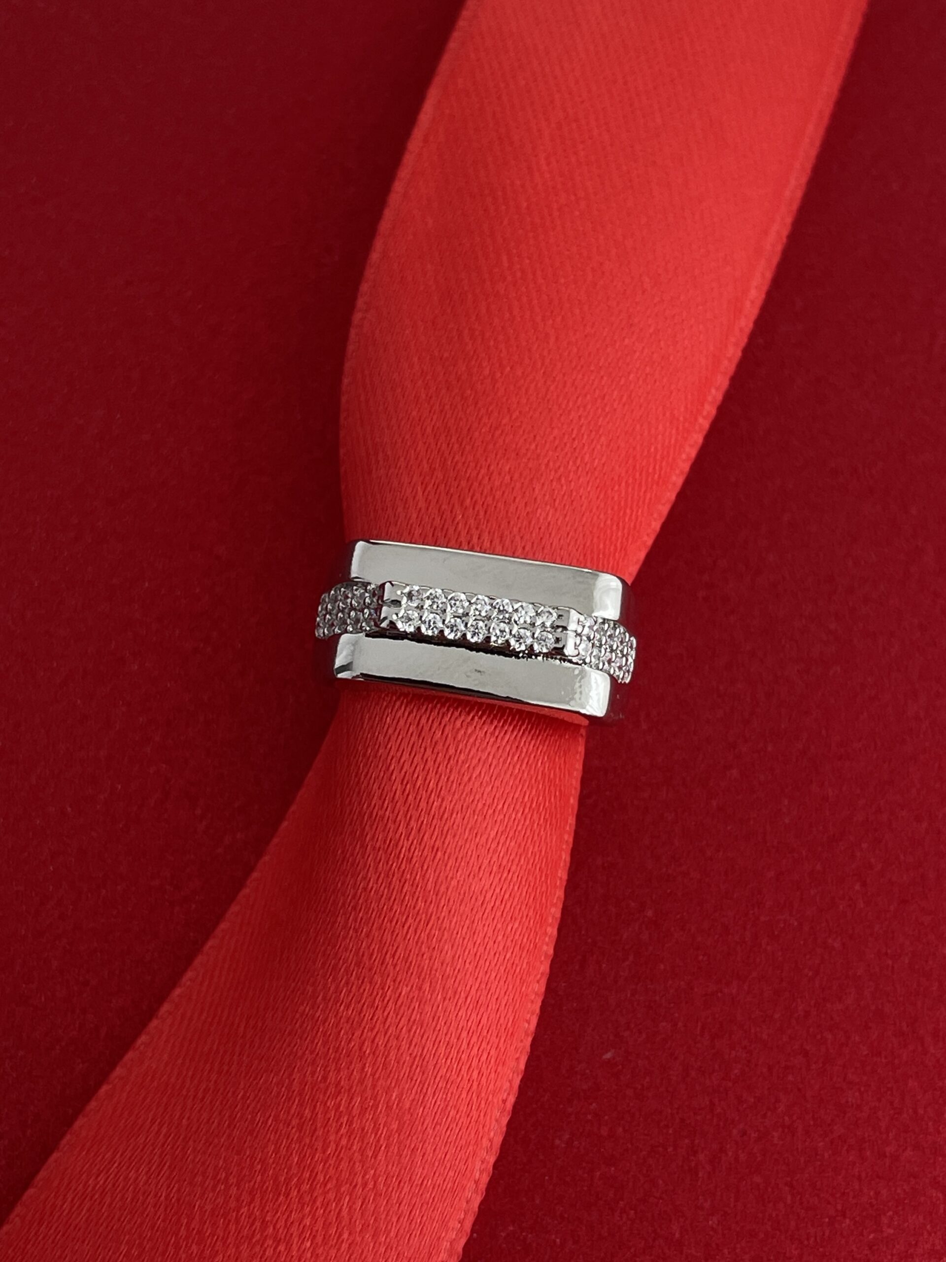 img_3085 NS-Zirkon Taşlı Şovalye Ayarlanabilir Gümüş Yüzük