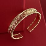 NS-Yıldız Desenli Sıkıştırılabilir Gold Bileklik