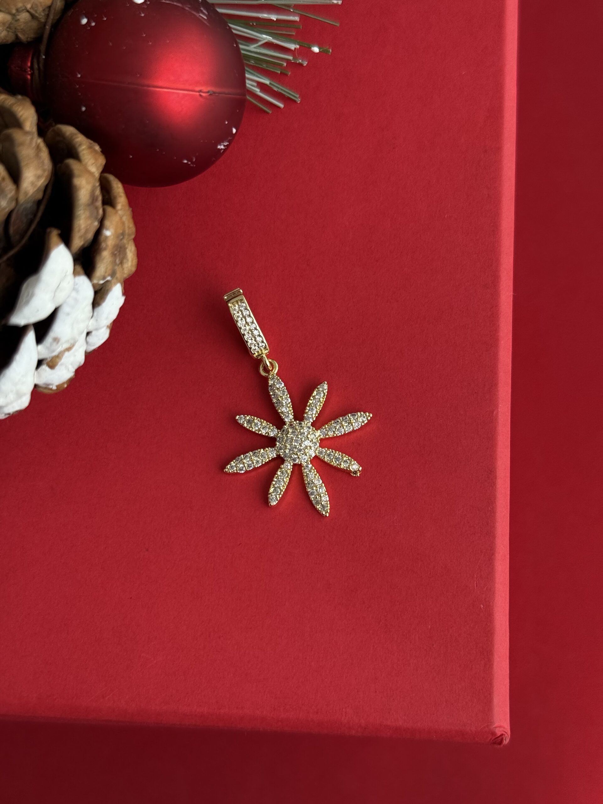 img_3987 NS-Zirkon Taşlı Çiçek Tasarım Gold Charm Uç