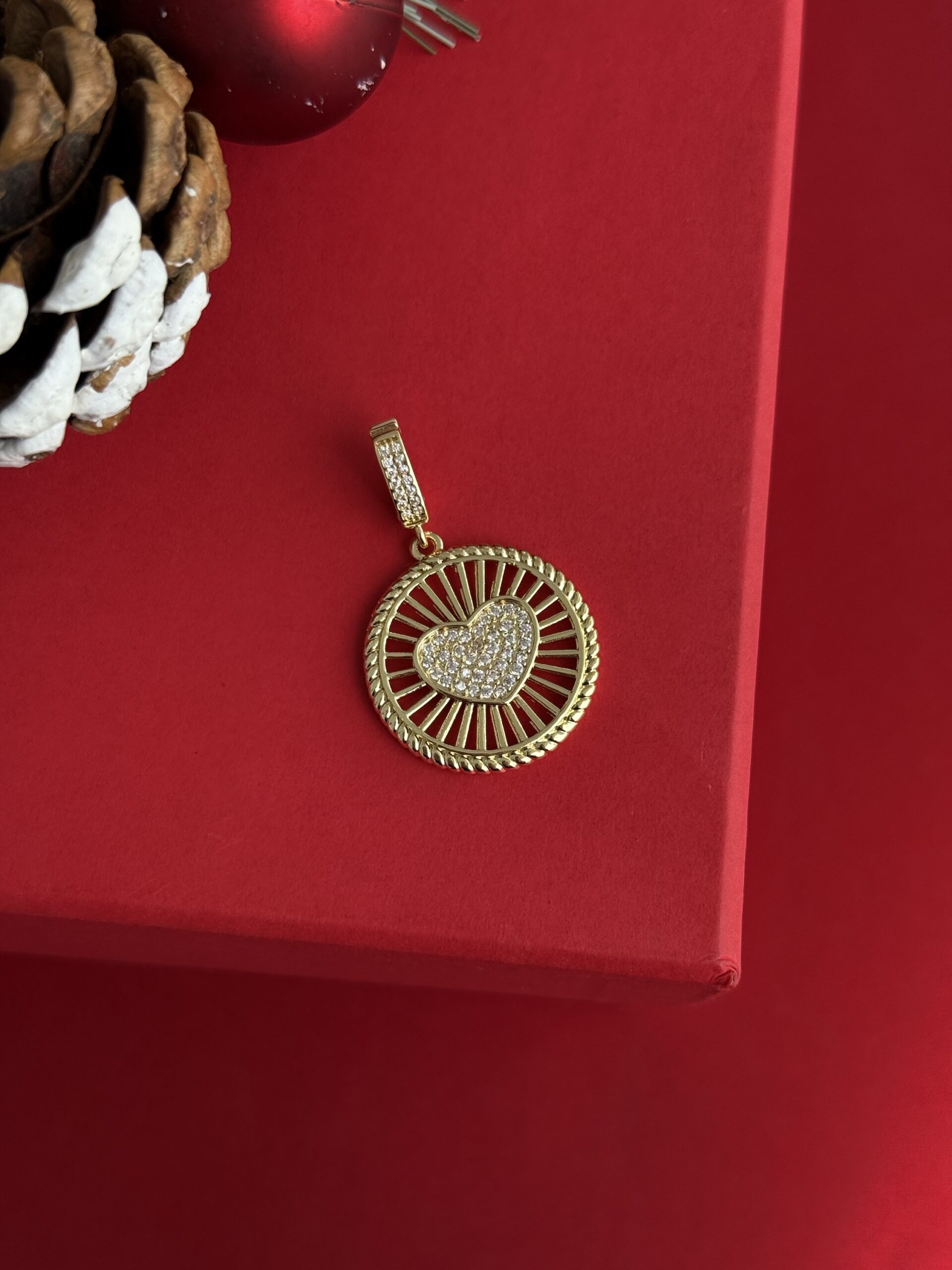 img_3989 NS-Zirkon Taşlı Kalp Tasarım Gold Charm Uç