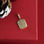 NS-Kare Kalp Tasarım Gold Charm Uç