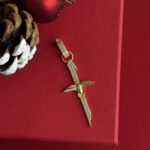 NS-Büyük Elif Anka Kuş Gold Charm Uç