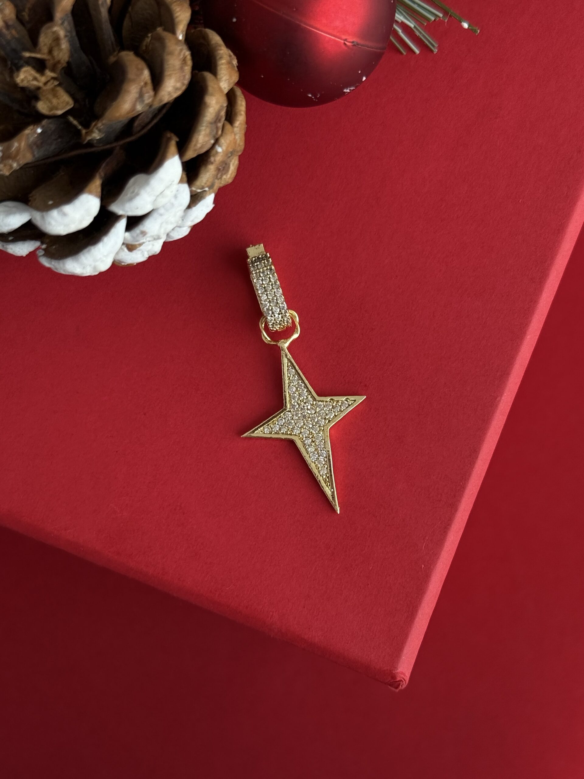 img_4073 NS-Full Zirkon Taş Yıldız Model Gold Charm Uç