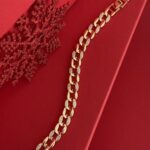 NS-Gurmet Tasarım Zirkon Taş Gold Bileklik
