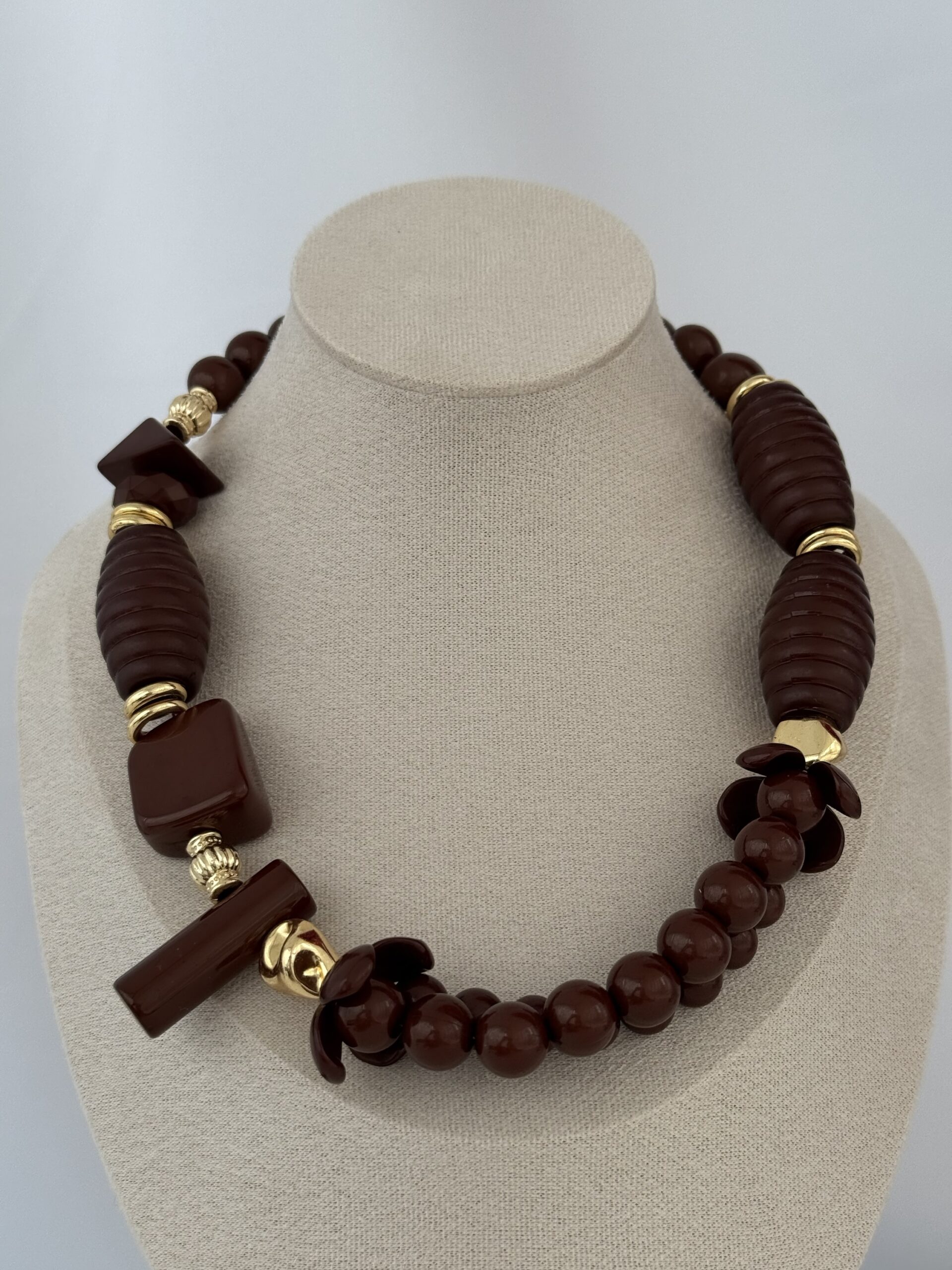 img_6916 Özel Seri Böğürtlen Tasarım Kahverengi Kolye