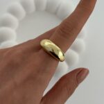 Özel Seri Bubble Ayarlanabilir Gold Yüzük