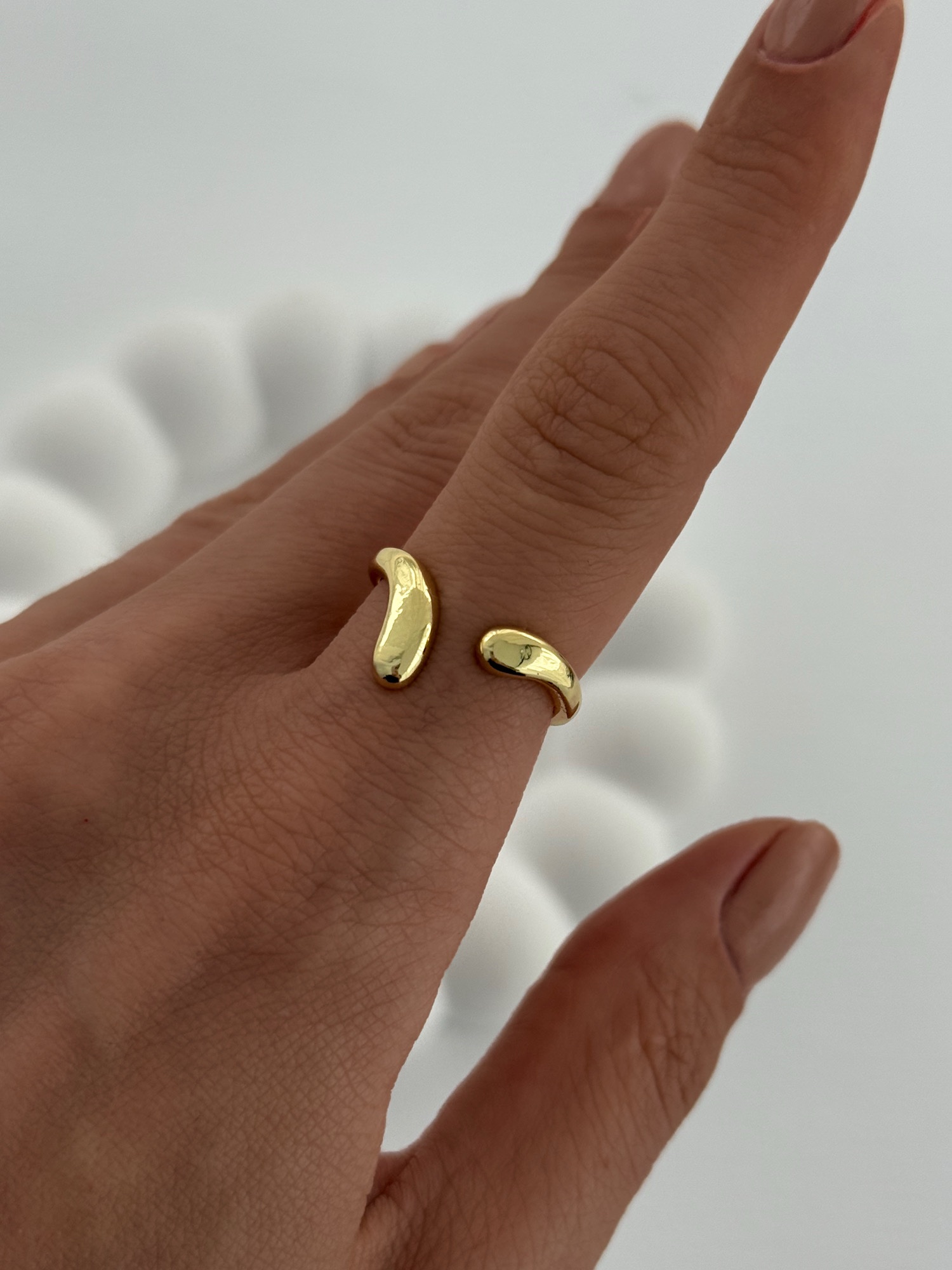 img_7868 Özel Seri Ayrık Damla Tasarım Ayarlanabilir Gold Yüzük