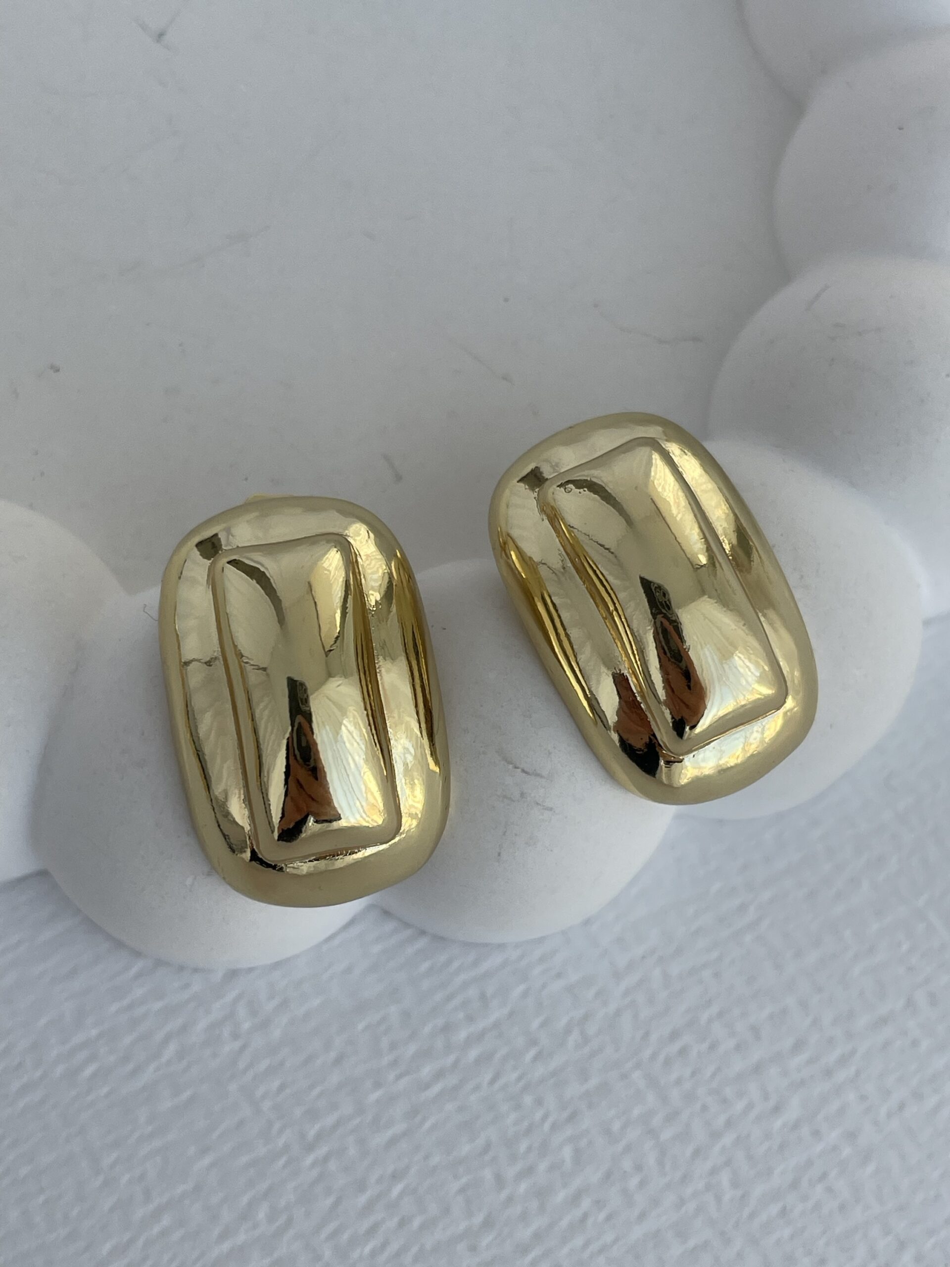 img_0257-2 XUPING Gold Dikdörtgen Tasarım Gold Küpe