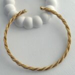 Özel Seri Burgu Tasarım Gold Choker Kolye