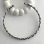 Özel Seri Burgu Tasarım Gümüş Choker Kolye
