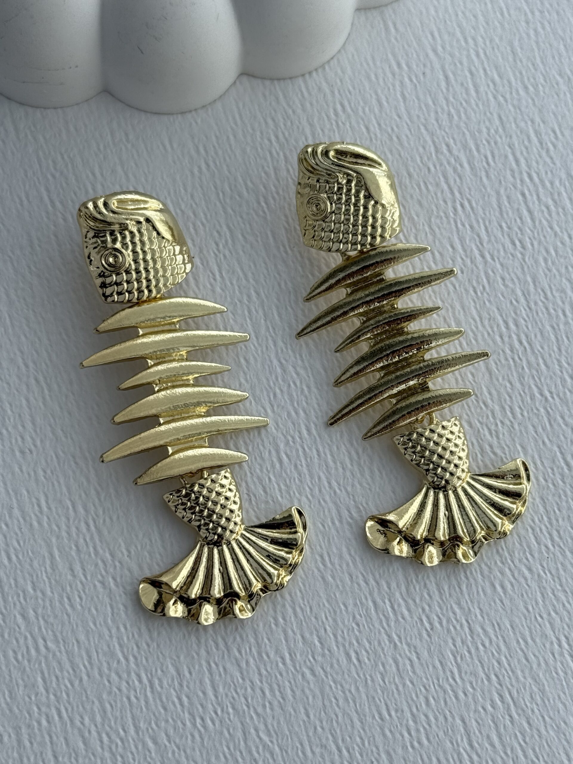 img_1333-2 Özel Seri Balık İskelet Marka Model Gold Küpe