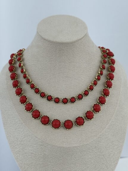 Özel Seri Marka Model İkili Nar Çiçeği Gold Kolye