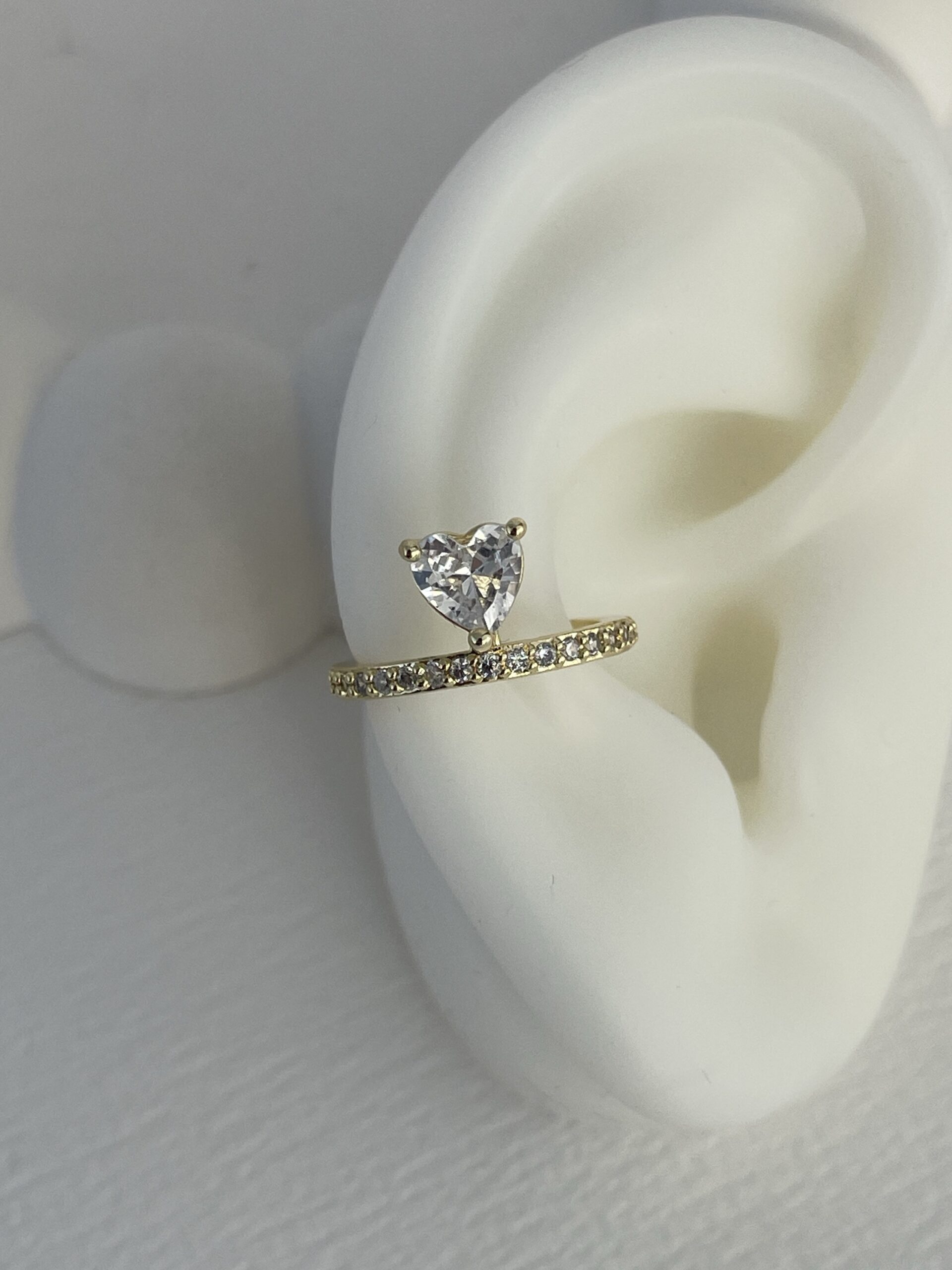 img_3668 Özel Seri Zirkon Taş Kalp Detay Gold Earcuff