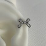 Özel Seri Fiyonk Model Baget Taş  Gümüş Earcuff