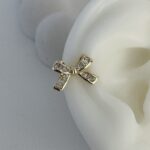 Özel Seri Baget Taş Fiyonk Model Gold  Earcuff