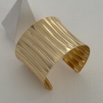 Özel Seri Kalın Geometrik Desen  Ayarlanabilir Gold Bileklik