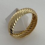 Özel Seri Burgu Tasarım Gold Kelepçe Bileklik