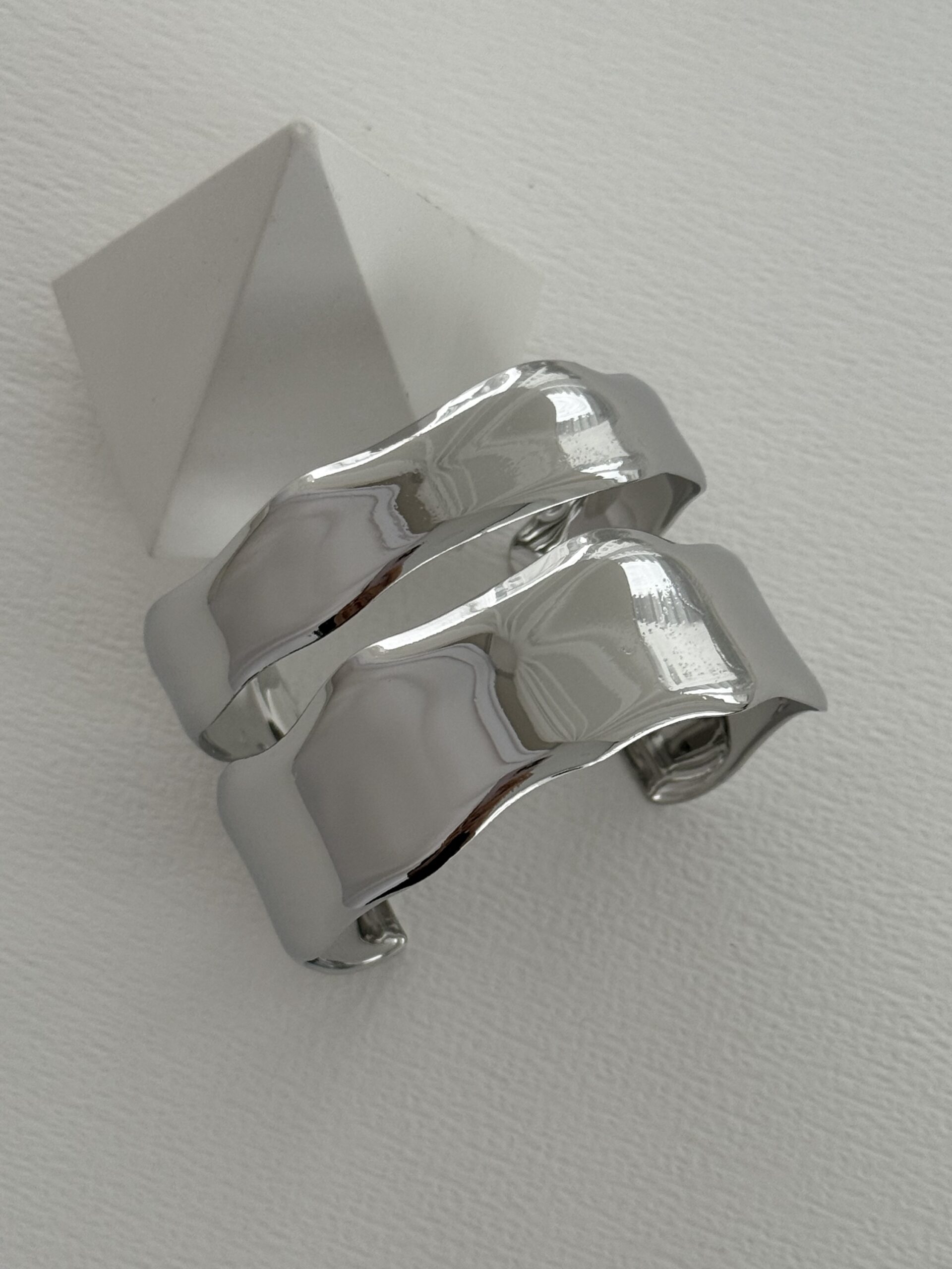 img_7534 Özel Seri Marka Model İkili Asimetrik Kıvrım Gümüş Bileklik