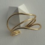 Özel Seri Kıvrım Tasarım Ayarlanabilir Gold Bileklik