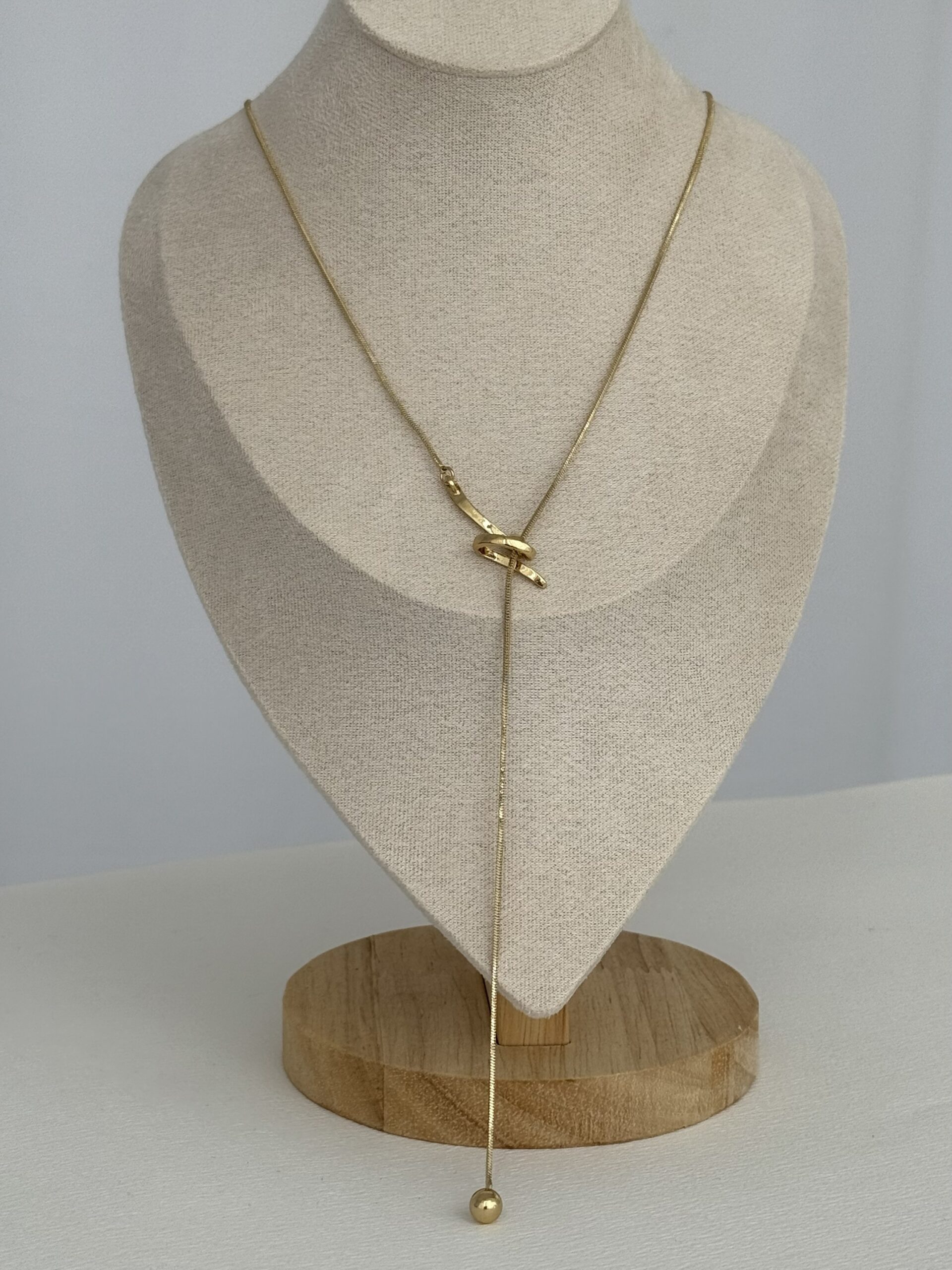img_9202 Özel Seri Top Detay Asansörlü Gold Uzun Kolye