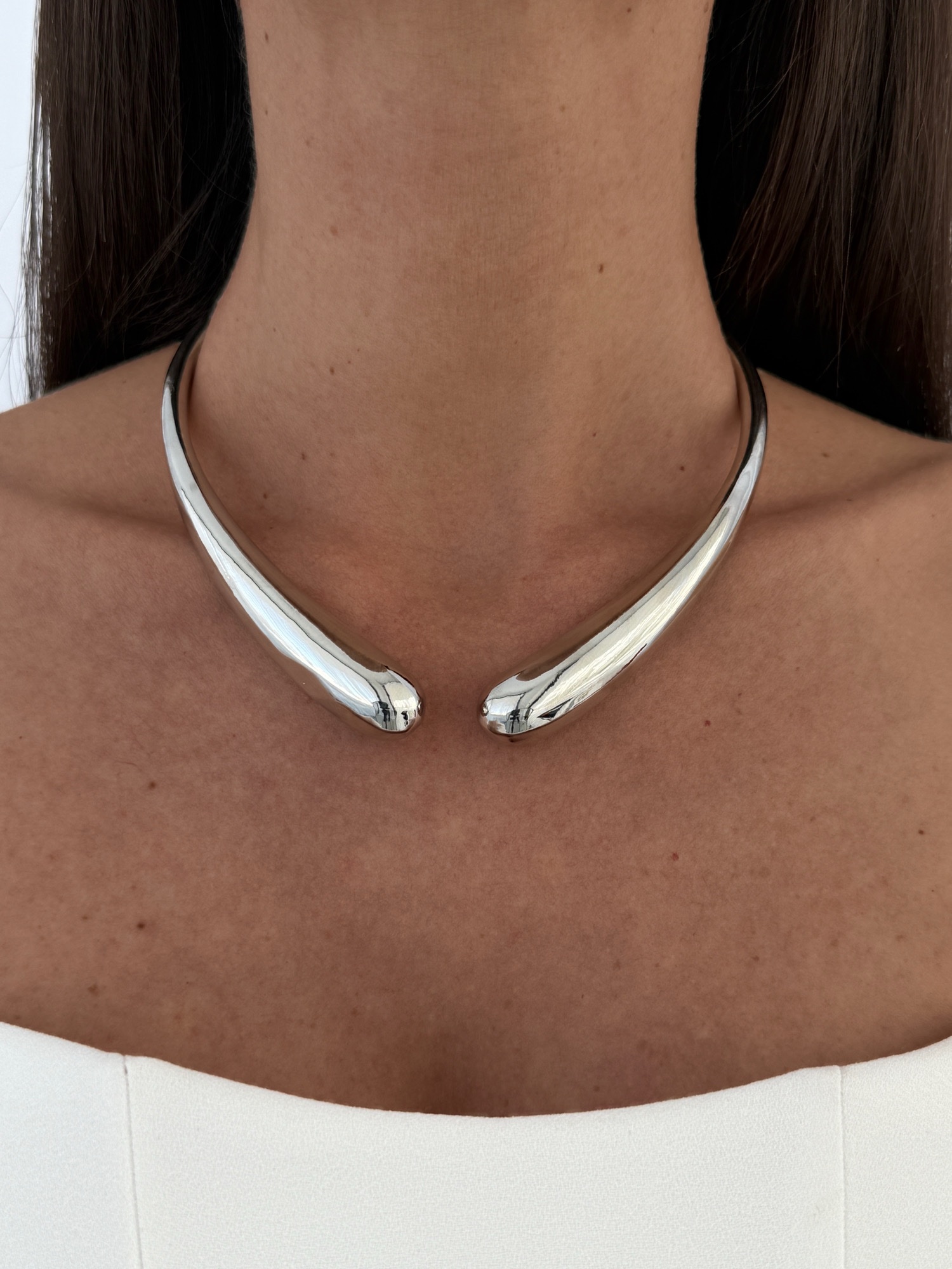 img_0761-3 Özel Seri Damla Tasarım Gümüş Choker Kolye