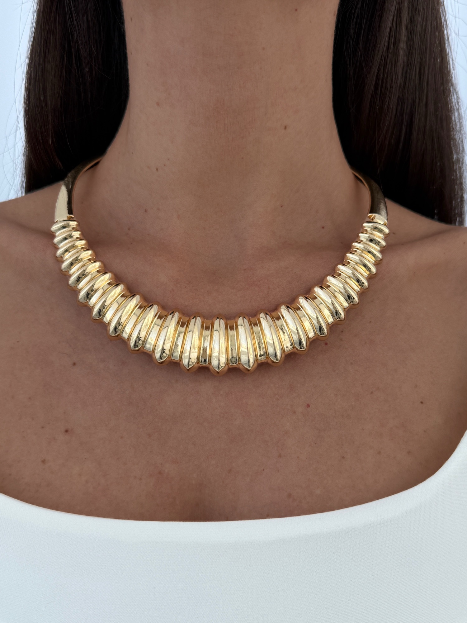 img_9479 Özel Seri Tırtık Model Gold Choker Kolye
