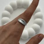 Özel Seri Pinterest İkili Bubble Gümüş Yüzük