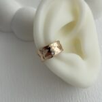 XUPING Zirkon Taşlı Soyut Tasarım Gold Earcuff Küpe