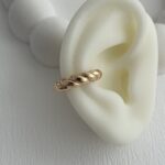 XUPING Burgu Tasarım Gold Earcuff Küpe