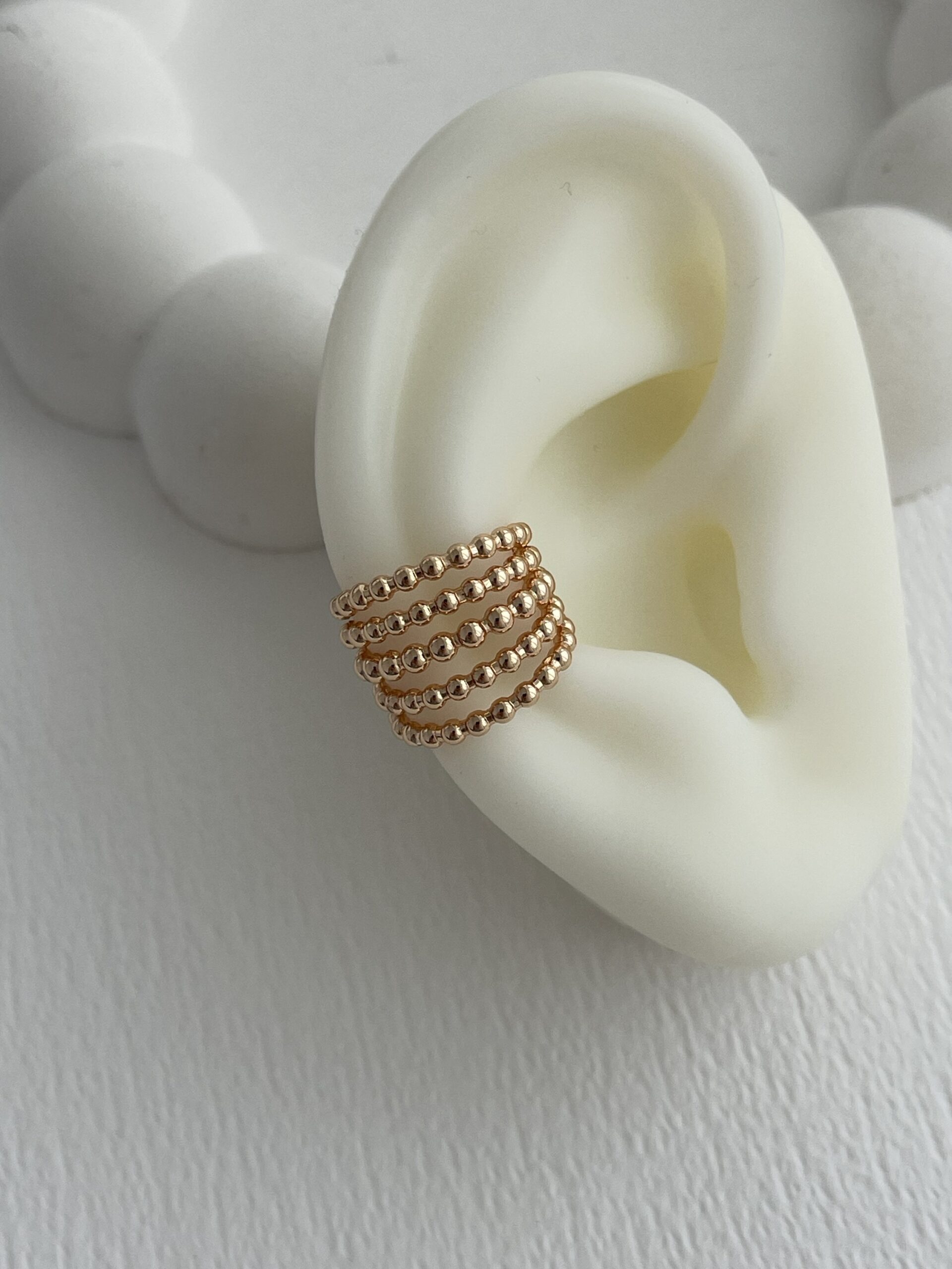 img_1989-2 XUPING Beş Sıra Top Tasarım Gold Earcuff Küpe
