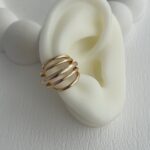 XUPING Tel Görünüm Gold Earcuff Küpe